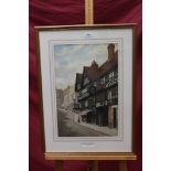 James Lawson Stewart (1829 - 1911), watercolour - The Unicorn Hotel, Shrewsbury, monogrammed,