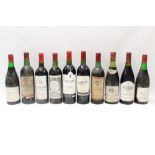 Wine - ten bottles to include: Chateauneuf Du Pape 1971,