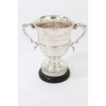 Edwardian silver two-handled trophy, engraved - East Essex Hunt Club Montefiore Cup (London 1907),