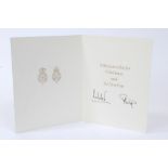 Rare - HM Queen Elizabeth II and HRH The Duke of Edinburgh - signed family Christmas card with