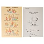 HRH Diana Princess of Wales - an amusing birthday card inscribed by hand,