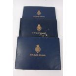 Her Majesty's Yacht Britannia - three fascinating 1950s blue leather-bound photograph albums - each