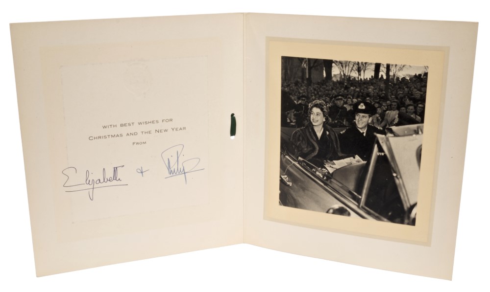TRH The Princess Elizabeth (later HM Queen Elizabeth II) and The Duke of Edinburgh - signed 1951