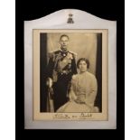 TRH The Duke and Duchess of York (later TM King George VI and Queen Elizabeth) - rare silver framed