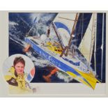 Gary Keane, fine quality watercolour - Ellen MacArthur Homeward Bound, signed and dated '04,