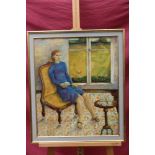 Arlie Panting (1914 - 1989), oil on canvas - The Companion, signed, in gilt frame,
