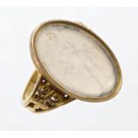Early 19th century carved hardstone intaglio,