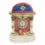 Rare early 19th century Obadiah Sherratt-type pearlware watch stand, circa 1810,