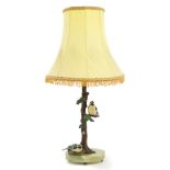 Late 19th / early 20th century Austrian cold-painted bronze table lamp,