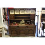 Good quality 18th century-style oak high dresser, by Bevan Funnell,