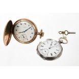 Late 19th century Swiss silver pocket watch,
