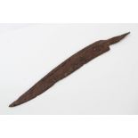 Ancient Celtic dagger blade, circa 200BC, of recurring fullered form,