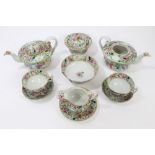 Mid-19th century Chinese export Mandarin palette teaware,