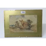 William Callow (1812 - 1908), watercolour - rural cottage, signed, unframed,