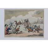 Thomas Rowlandson (1757 - 1827), hand-coloured etching - Sports of a Country Fair, Part the First,