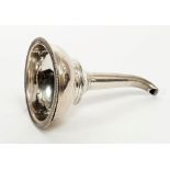 George III silver wine funnel of conventional form, with separate sconce and funnel,