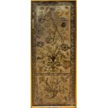 Fine 18th century embroidered tapestry panel intricately worked with a broad repertoire of knots in