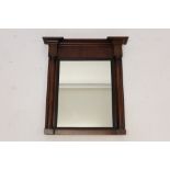 Regency mahogany pier mirror,