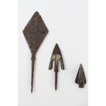 Large Medieval iron arrowhead,