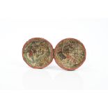 Rare 18th century shagreen pocket globe case,