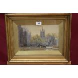 Herbert Menzies Marshall (1841 - 1913), watercolour - In Old Palace Yard, signed, label verso,
