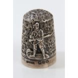 Rare Boer War silver thimble, by H. C. & S. Ltd.