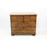 Good Queen Anne-style walnut crossbanded and boxwood line-inlaid chest of drawers,