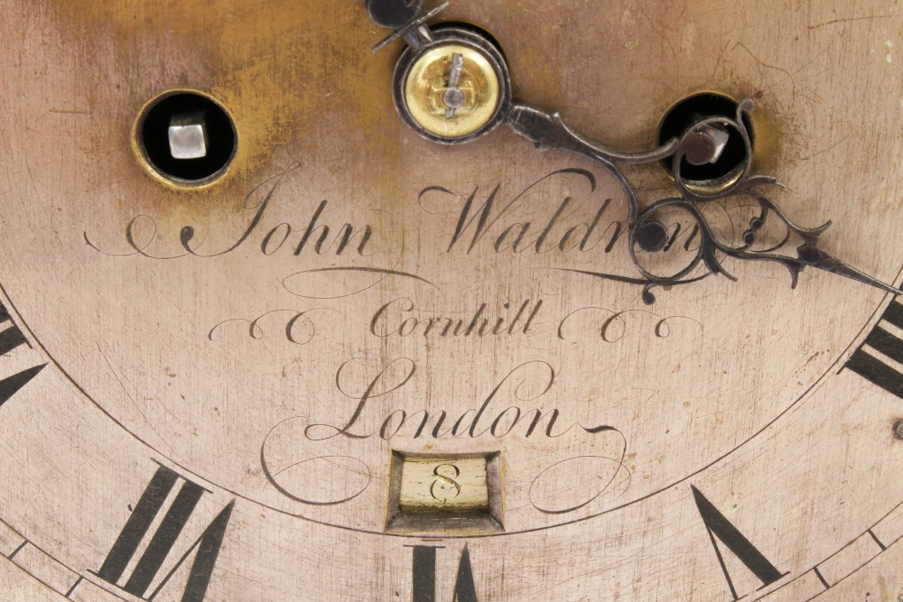George III bracket clock, by John Waldren, Cornhill, London, - Image 6 of 13