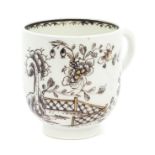 18th century Lowestoft coffee cup, circa 1785,