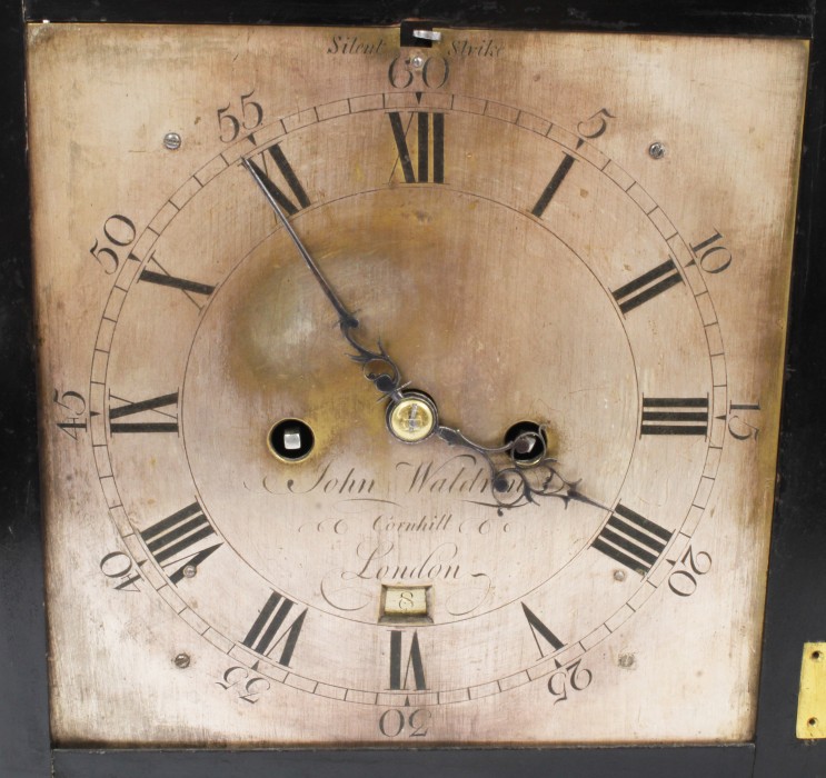 George III bracket clock, by John Waldren, Cornhill, London, - Image 5 of 13