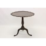 Late 19th / early 20th century Chippendale-style mahogany supper table,