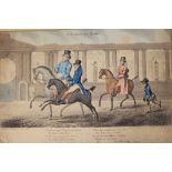 James Gillray (1756 - 1815), hand-coloured etching - Morning Ride, 1804. Published by H.