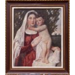Margaret Maitland Howard (1898 - ?), oil on canvas - The Madonna and Child, monogrammed, framed,
