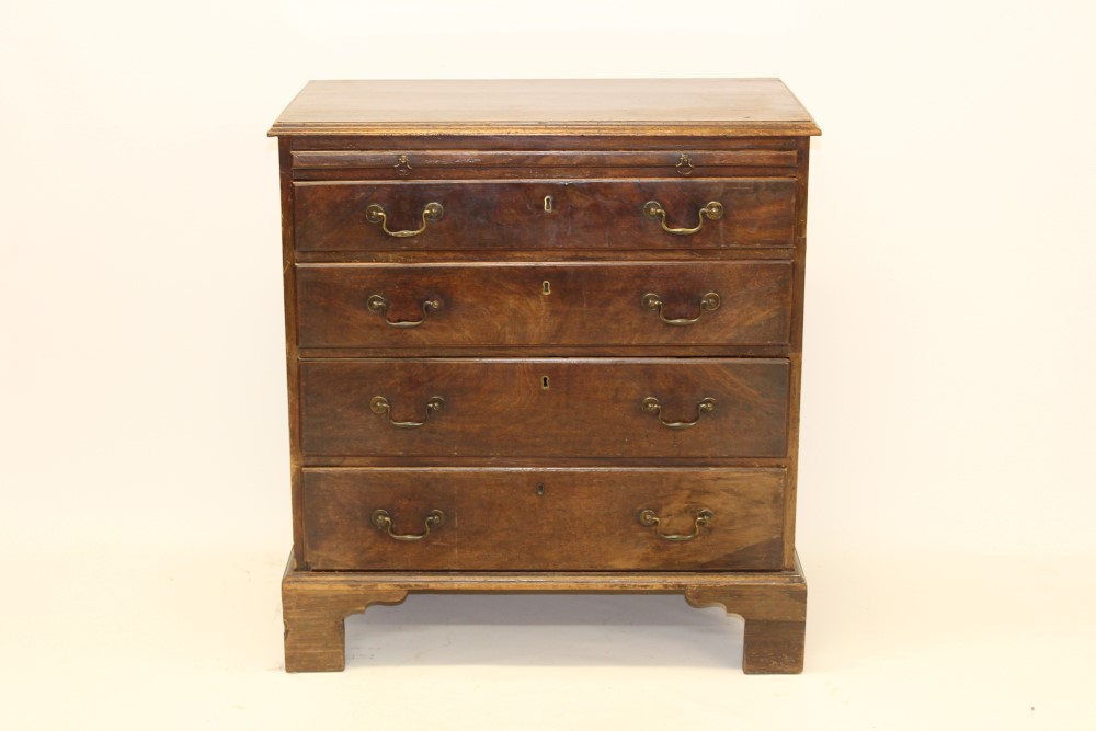 18th century mahogany dressing chest of small size,
