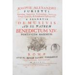 Josephi Alexandri Furietti - Musivis, published Rome 1752,