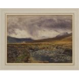 Alfred William Hunt (1830 - 1896), watercolour - Hart O'Corry, Glen Sligachan, Isle of Skye,