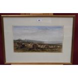 James Orrock (1829 - 1913), watercolour - Penrhyn Castle, Caenarfonshire, signed,