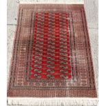 Pakistani Turkoman-style part silk rug,