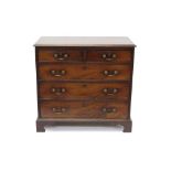 Good early George III mahogany chest of small size,