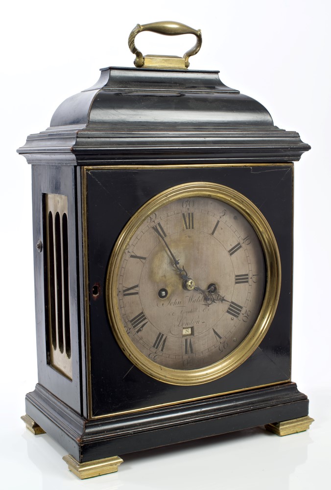 George III bracket clock, by John Waldren, Cornhill, London,