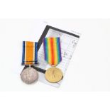 First World War pair - comprising War and Victory medals, named to 251998 PTE. I. Walker. ESSEX.R.