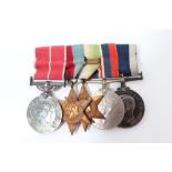 Second World War Naval medal group - comprising British Empire medal (military-type), named to C.P.