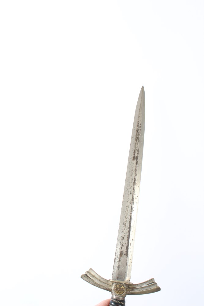 1930s Nazi Luftwaffe 1934 pattern officers' dress dagger with nickel plated pommel and crossguard, - Image 3 of 7
