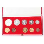 South Africa - Proof 10 Coin Set - 1982 - to include gold 2 and 1 Rand coins (N.B.