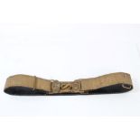 Early 20th century Royal Artillery Officers' belt, of gold bullion work construction,