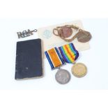 First World War pair - comprising War and Victory medals, named to 87465 GNR. A. R. Rose. R.A.