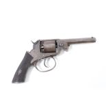 Mid-19th century Adams Patent double-action percussion revolver,