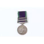 Elizabeth II post-1962 type General Service medal with two clasps - South Arabia and Northern