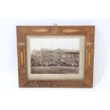 Prisoner of War interest - First World War Prisoner of War work photograph frame with parquetry