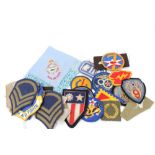 Collection of various Second World War and later American Air Force cloth military badges